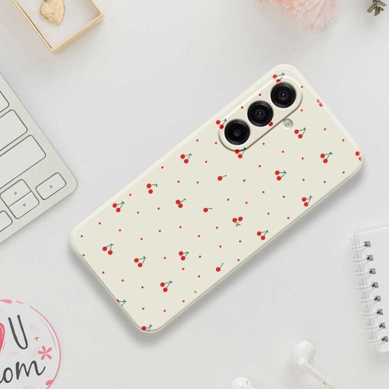 Cover Hoesje Samsung Galaxy A17 4g / 5g Telefoonhoesje Kersen
