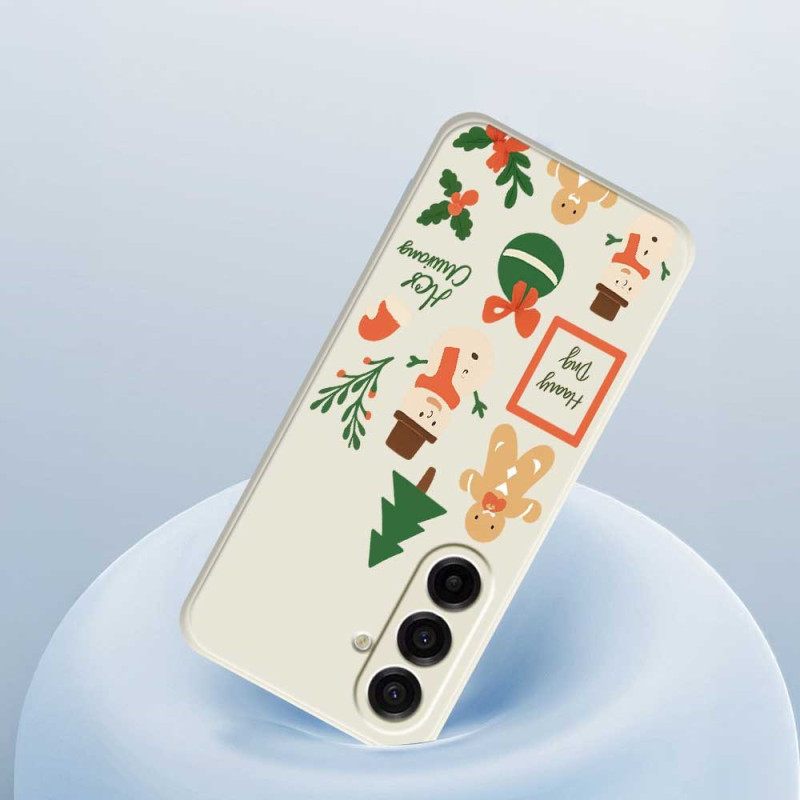 Cover Hoesje Samsung Galaxy A17 4g / 5g Telefoonhoesje Kerstmis