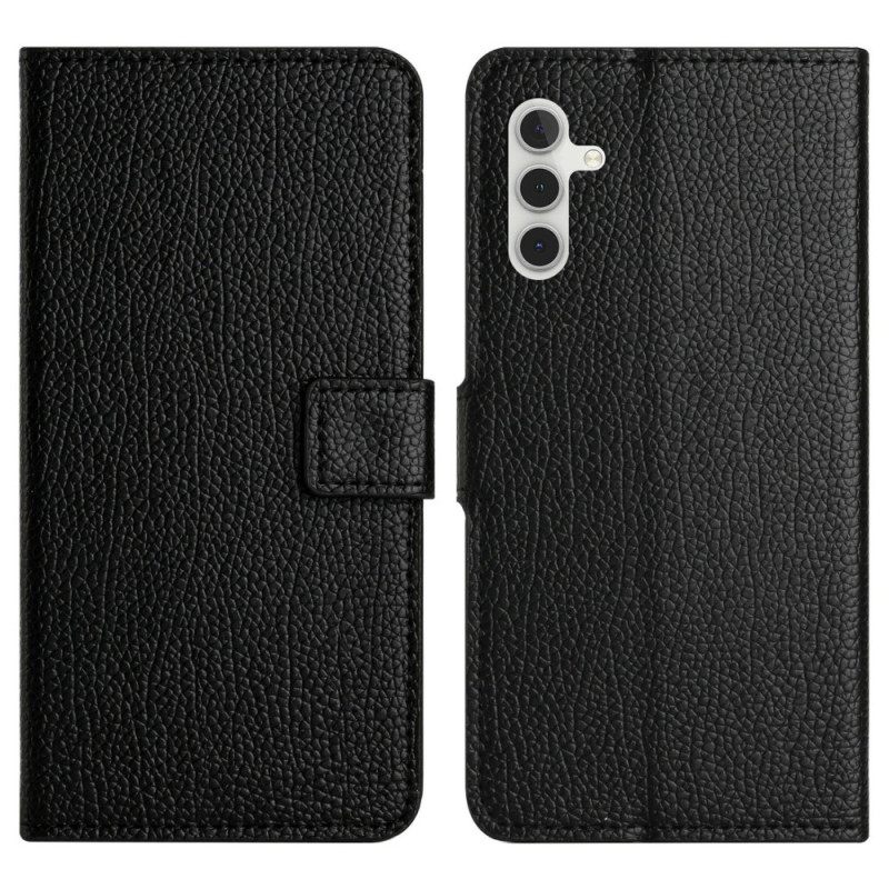 Flip Case Leren Samsung Galaxy A17 4g / 5g Lychee Textuur Lederlook