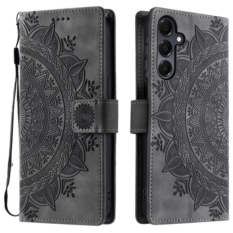 Flip Case Leren Samsung Galaxy A17 4g / 5g Mandala Suède-effect
