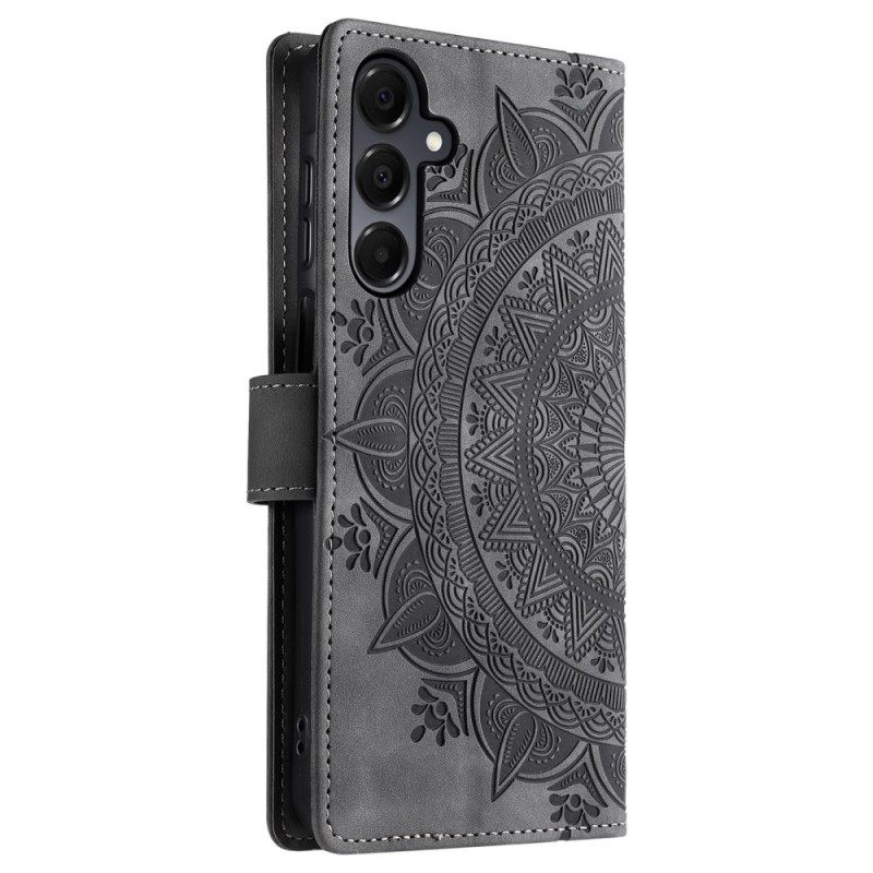 Flip Case Leren Samsung Galaxy A17 4g / 5g Mandala Suède-effect