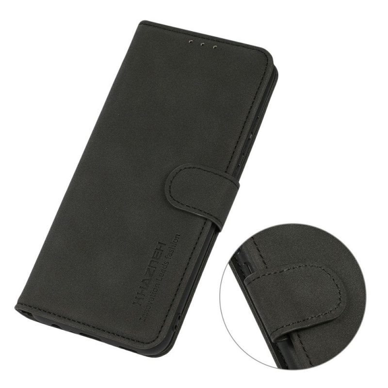 Flip Case Leren Samsung Galaxy A17 4g / 5g Suèdelook Khazneh