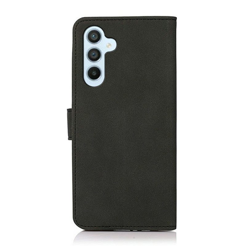 Flip Case Leren Samsung Galaxy A17 4g / 5g Suèdelook Khazneh