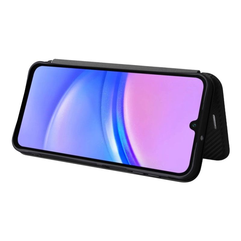 Folio-hoesje Samsung Galaxy A17 4g / 5g Koolstofvezel