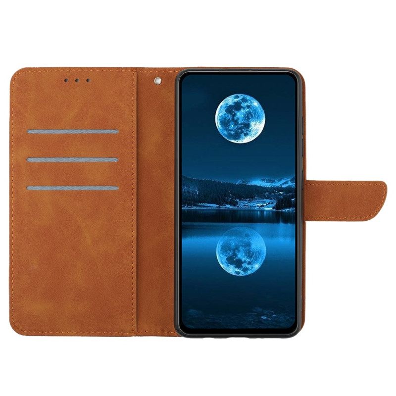 Folio-hoesje Samsung Galaxy A17 4g / 5g Lijnen En Strepen