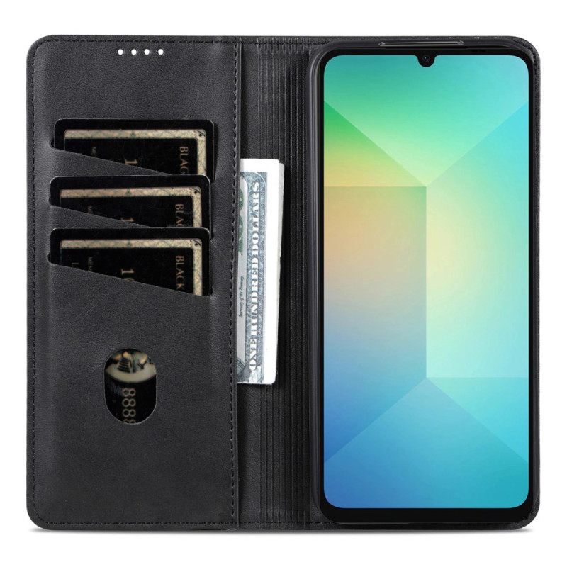 Folio-hoesje Samsung Galaxy A17 4g / 5g Telefoonhoesje Azns Leer-effect