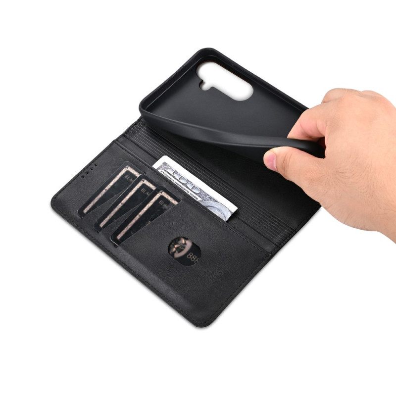 Folio-hoesje Samsung Galaxy A17 4g / 5g Telefoonhoesje Azns Leer-effect