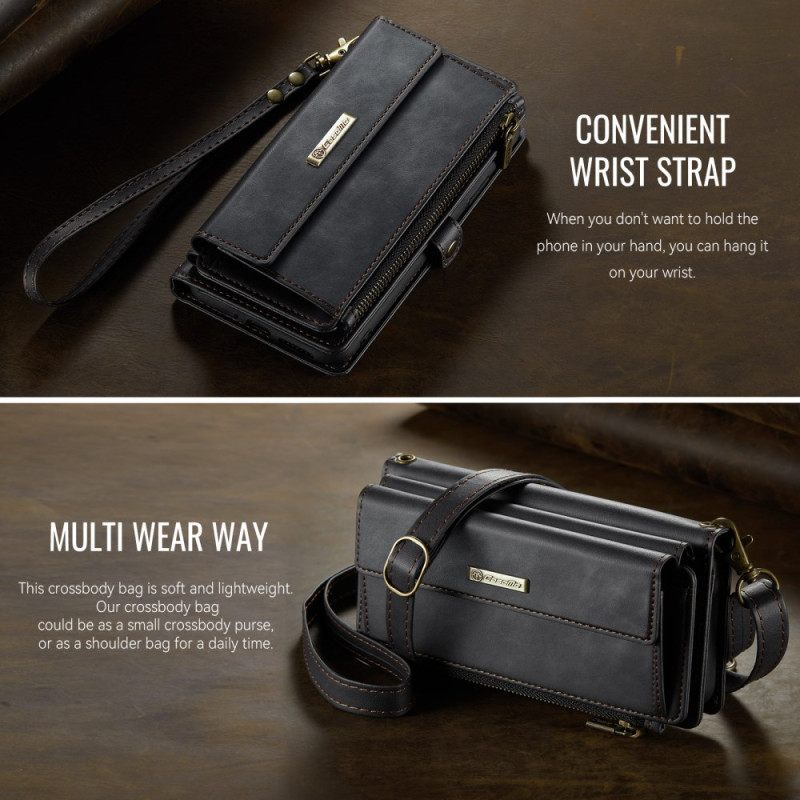 Folio-hoesje Samsung Galaxy A17 4g / 5g Telefoonhoesje Caseme Portemonnee Met Suède-effect