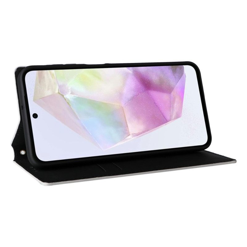 Folio-hoesje Samsung Galaxy A17 4g / 5g Telefoonhoesje Glanzend