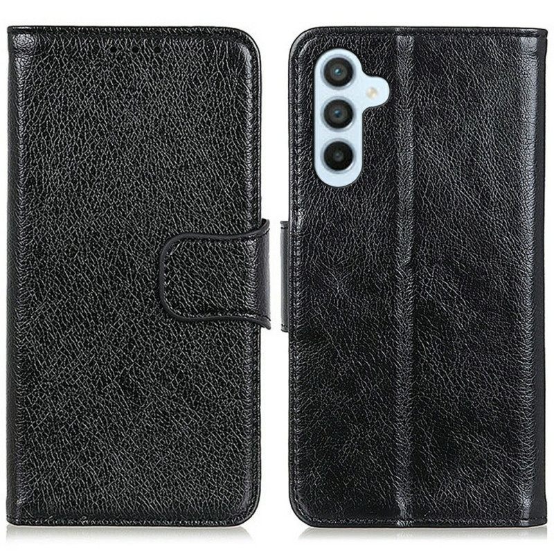 Folio-hoesje Samsung Galaxy A17 4g / 5g Telefoonhoesje Nappa Textuur