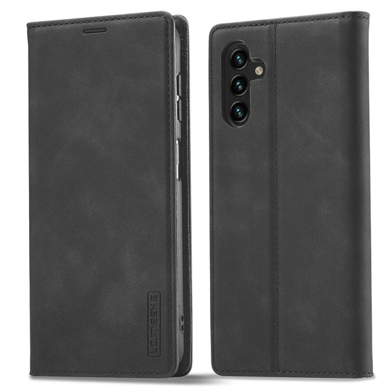 Folio-hoesje Samsung Galaxy A17 4g / 5g Telefoonhoesje Suède-effect