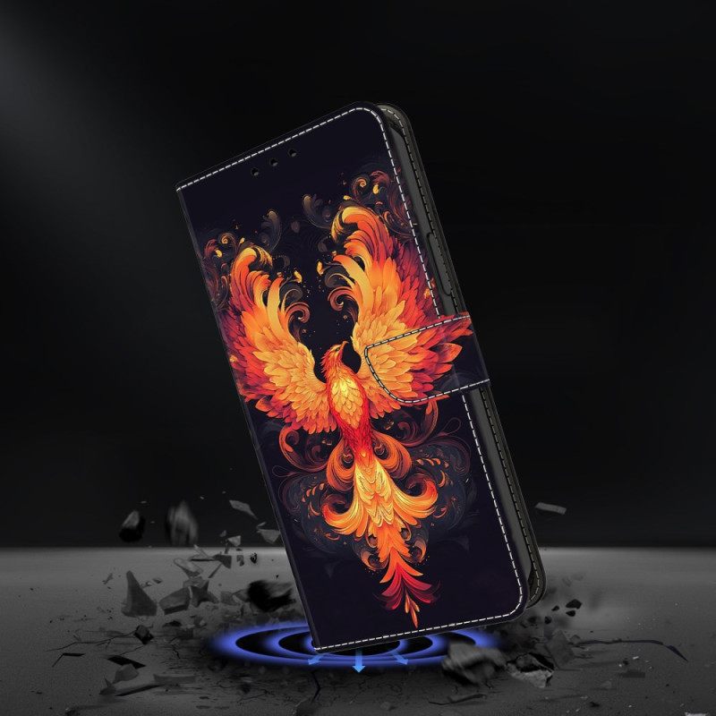 Folio-hoesje Samsung Galaxy A17 4g / 5g Telefoonhoesje Vuurvogel
