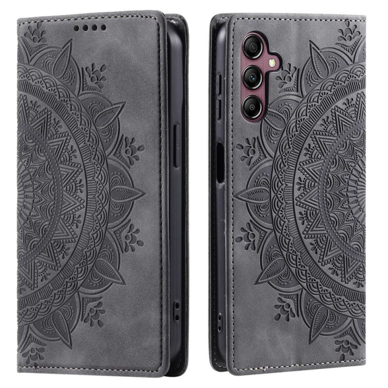 Folio-hoesje Voor Samsung Galaxy A17 4g / 5g Mandala Suède-effect