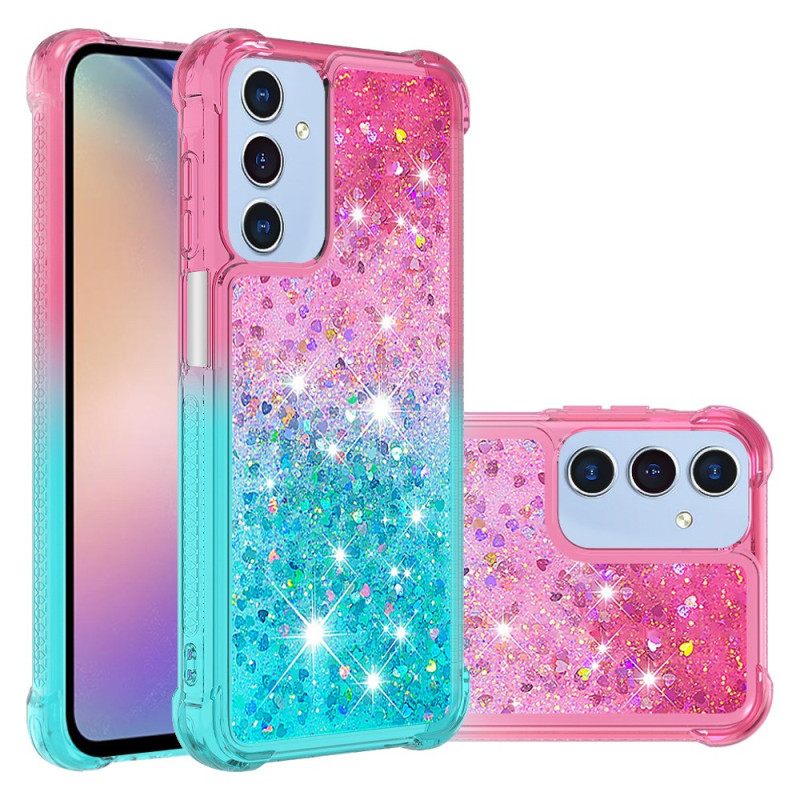 Hoesje Samsung Galaxy A17 4g / 5g Glittergradiënt Bescherming Hoesje