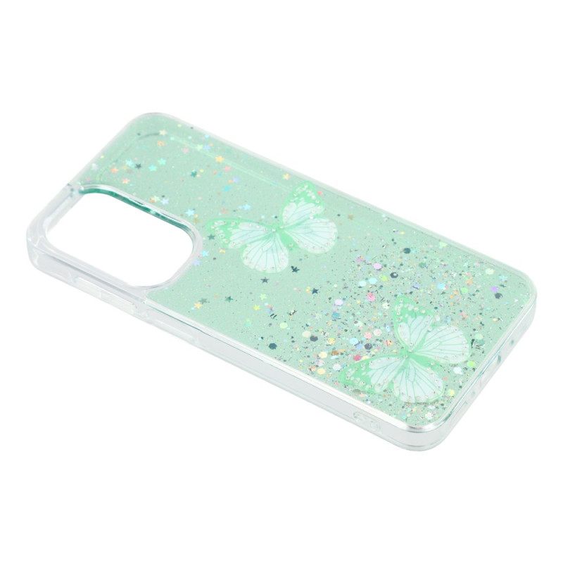 Hoesje Samsung Galaxy A17 4g / 5g Glittervlinders