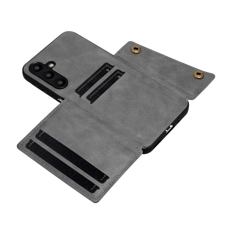 Hoesje Samsung Galaxy A17 4g / 5g Kaarthouder Met Lederlook