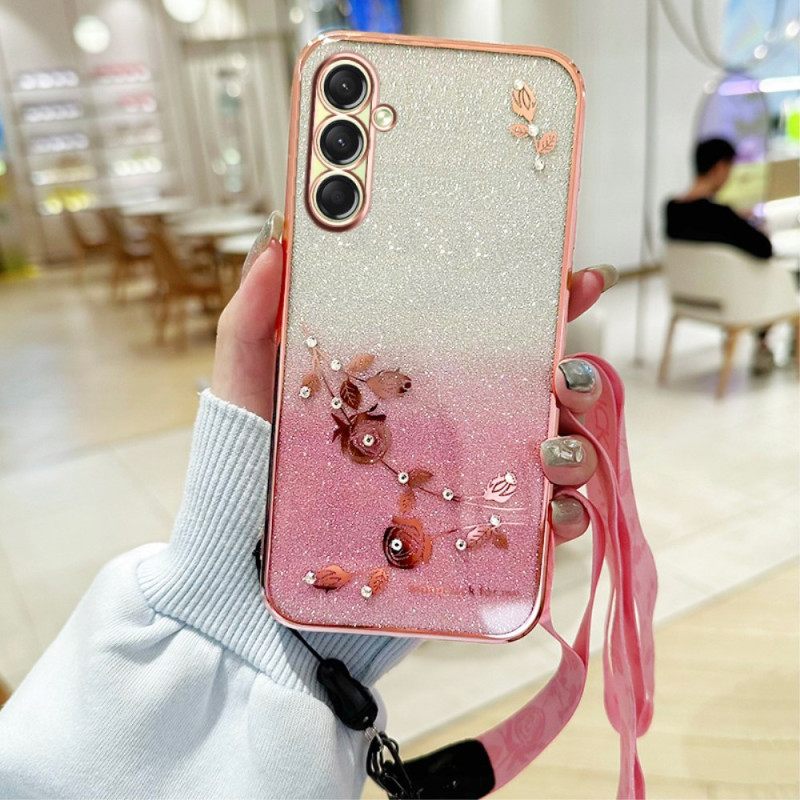 Hoesje Samsung Galaxy A17 4g / 5g Kadem Strassbandjes