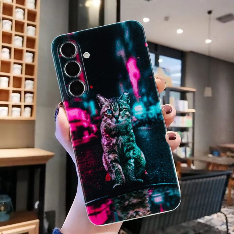 Hoesje Samsung Galaxy A17 4g / 5g Kat Met Verkeerslicht Bescherming Hoesje