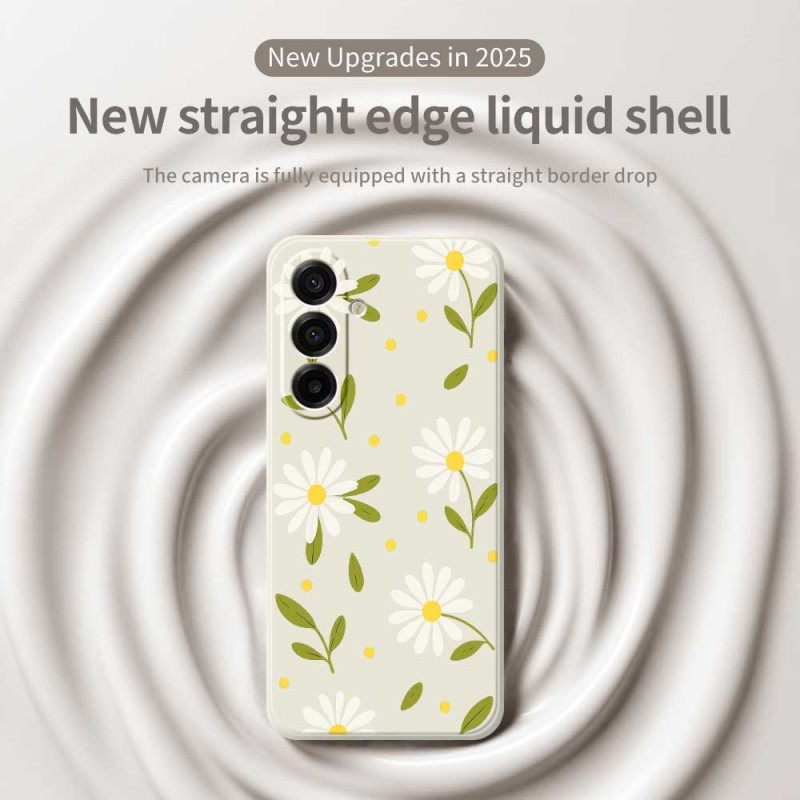 Hoesje Samsung Galaxy A17 4g / 5g Witte Bloemen