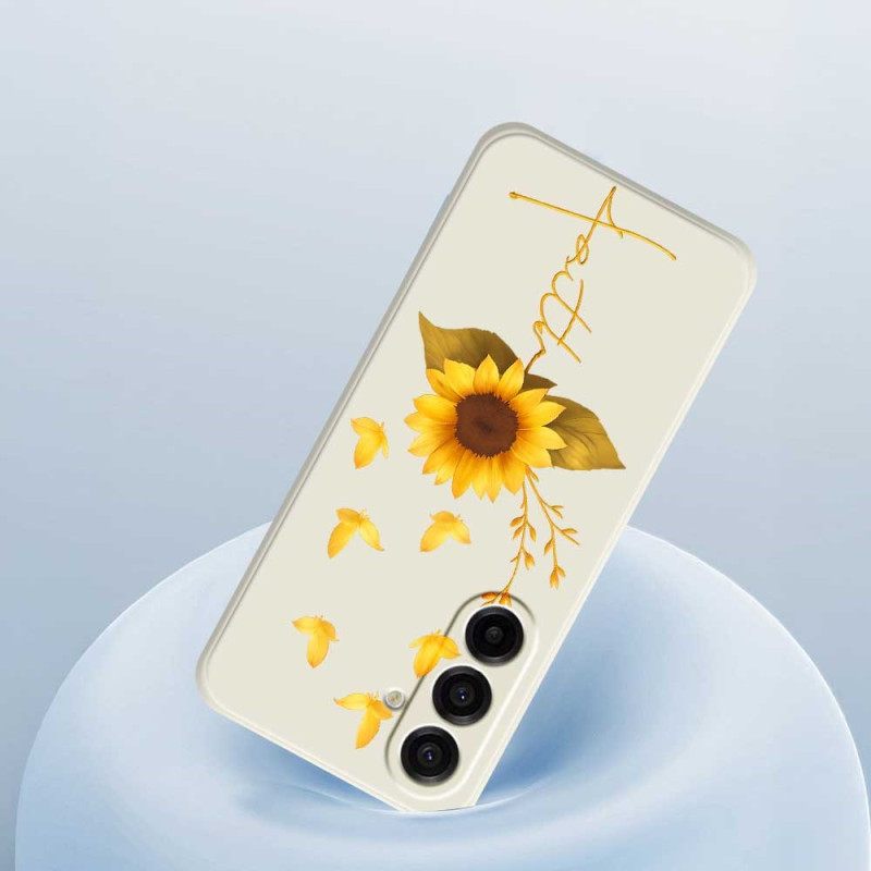 Hoesje Samsung Galaxy A17 4g / 5g Zonnebloem Bescherming Hoesje