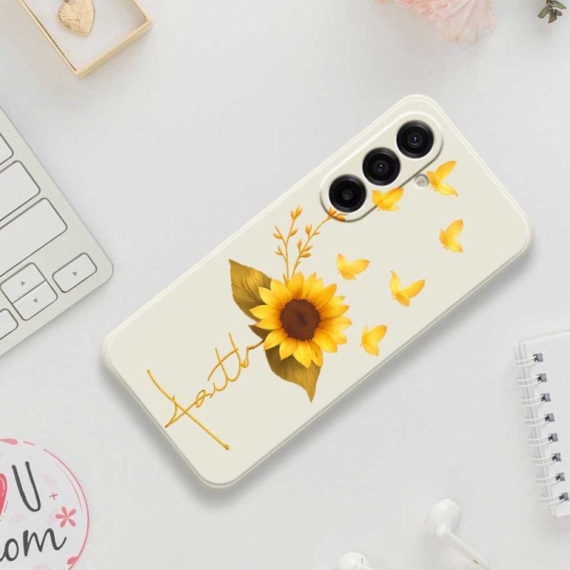 Hoesje Samsung Galaxy A17 4g / 5g Zonnebloem Bescherming Hoesje