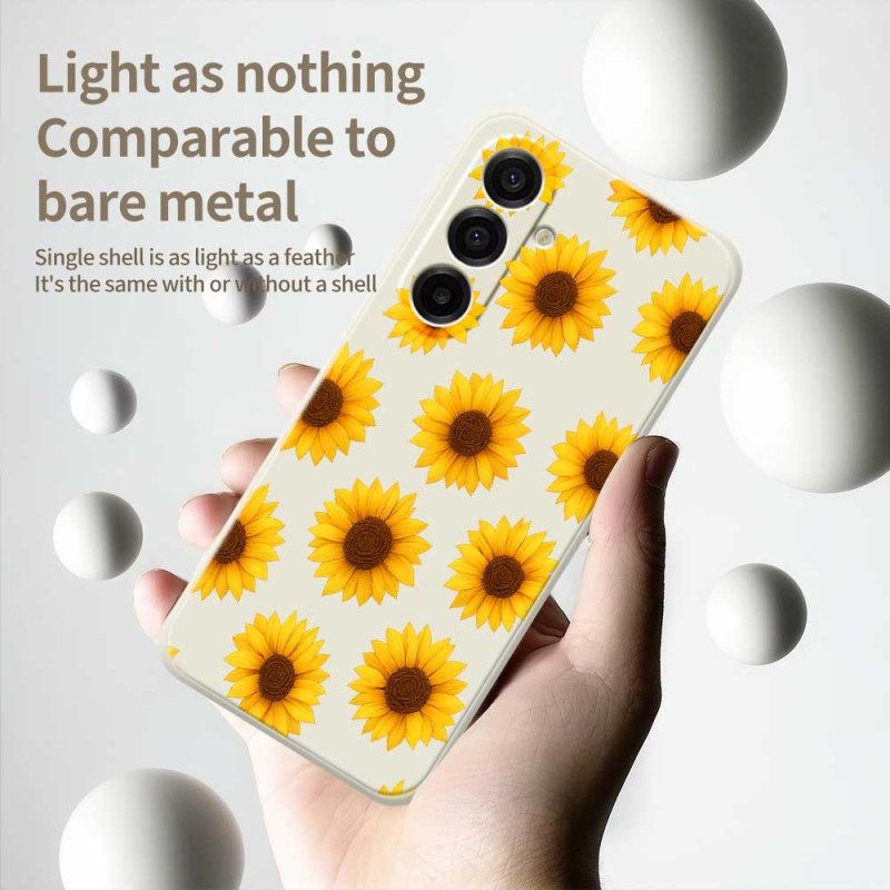 Hoesje Samsung Galaxy A17 4g / 5g Zonnebloemen Bescherming Hoesje