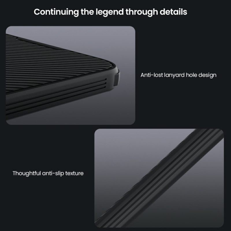 Hoesje Voor Samsung Galaxy A17 4g / 5g Camshield Pro Nillkin Met Verschuifbare Camerabeschermer