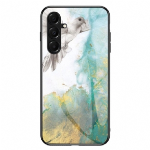 Hoesje Voor Samsung Galaxy A17 4g / 5g Gehard Glas Marmer