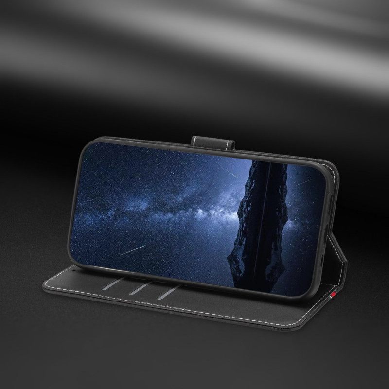 Leren Hoesje Samsung Galaxy A17 4g / 5g Gekleurde Rand