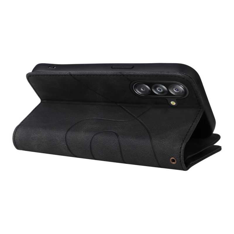 Leren Hoesje Samsung Galaxy A17 4g / 5g Golvende Portemonnee Bescherming Hoesje