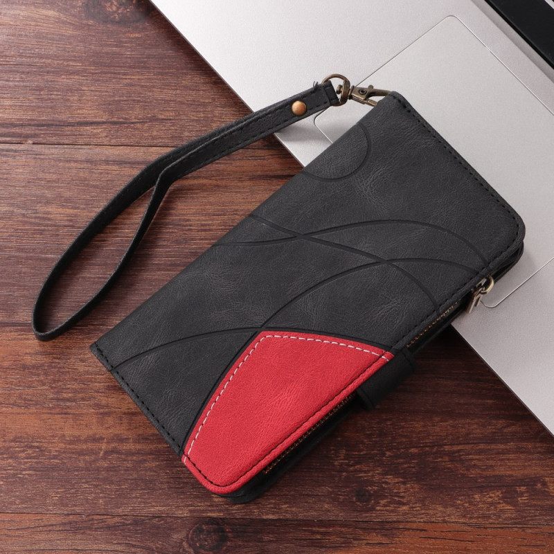 Leren Hoesje Samsung Galaxy A17 4g / 5g Golvende Portemonnee Bescherming Hoesje