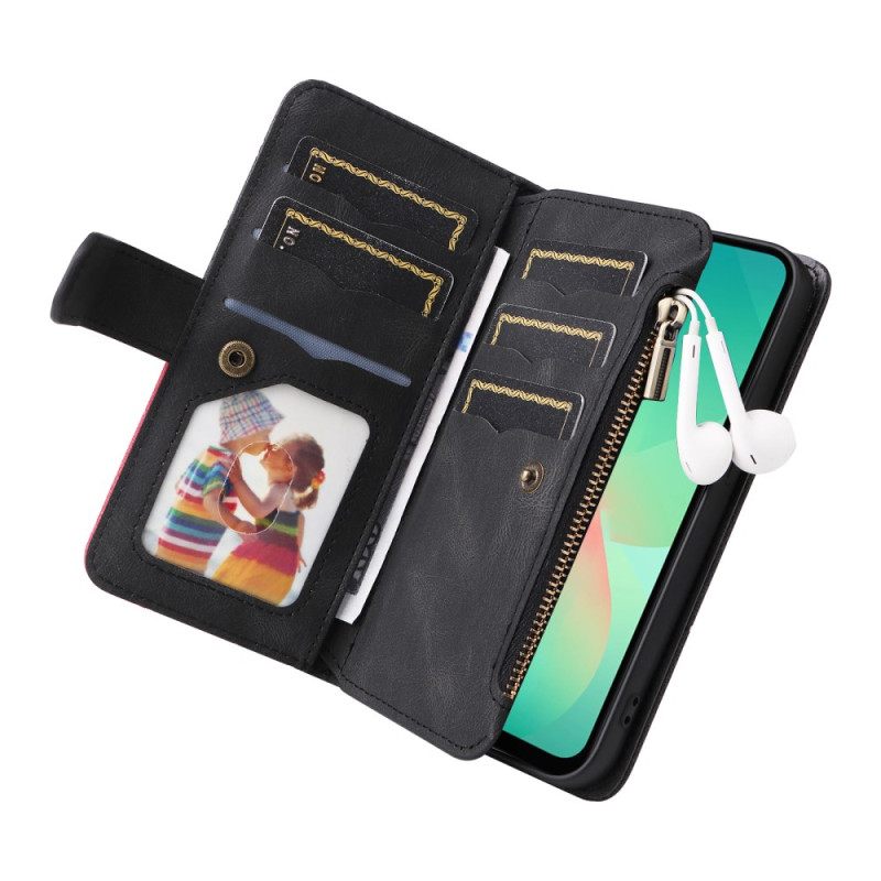 Leren Hoesje Samsung Galaxy A17 4g / 5g Golvende Portemonnee Bescherming Hoesje