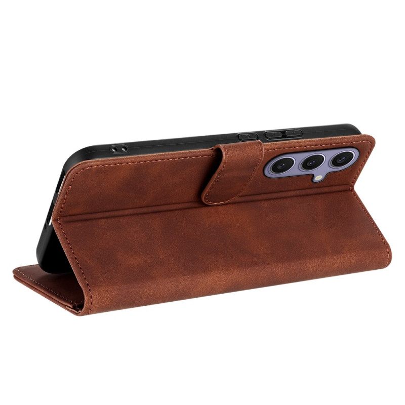 Leren Hoesje Samsung Galaxy A17 4g / 5g Lc.imeeke Suède-effect Bescherming Hoesje