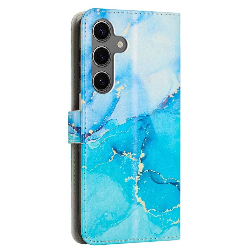 Leren Hoesje Samsung Galaxy A17 4g / 5g Marmer Bescherming Hoesje