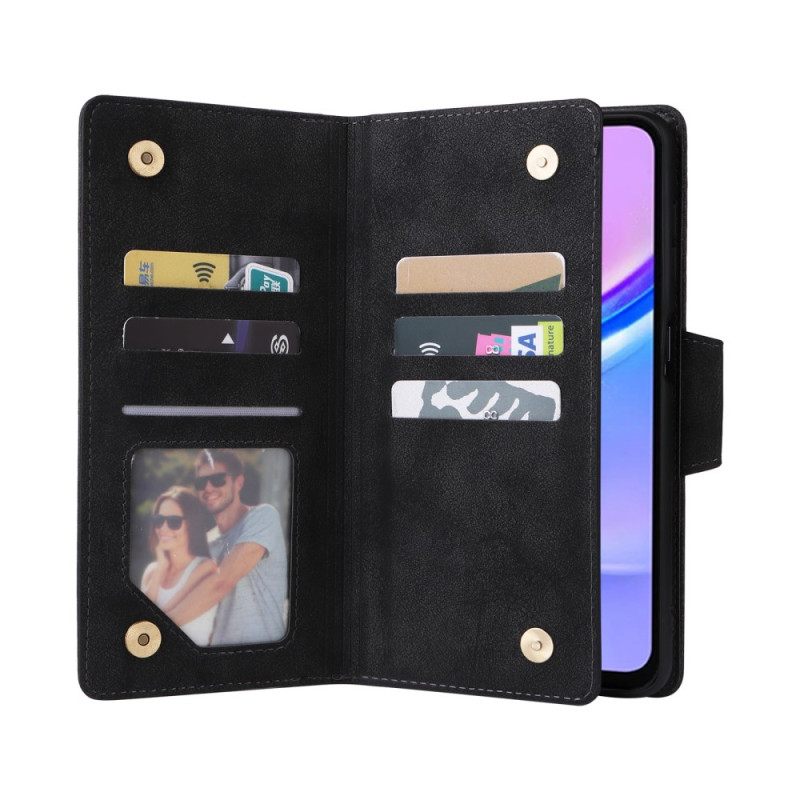 Leren Hoesje Samsung Galaxy A17 4g / 5g Stijlvolle Portemonnee Bescherming Hoesje