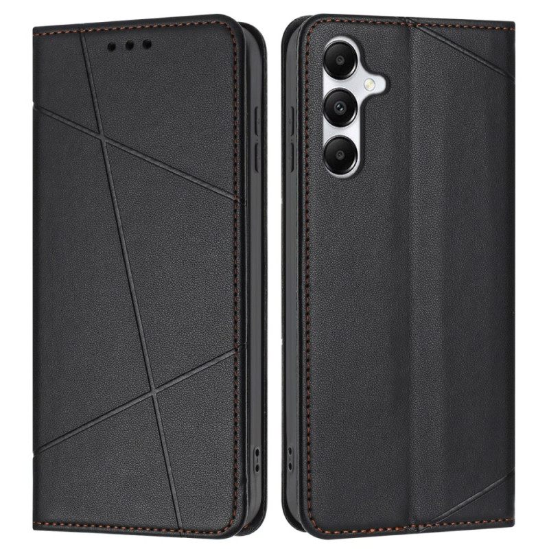 Leren Hoesje Samsung Galaxy A17 4g / 5g Strepen Bescherming Hoesje