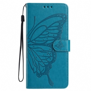 Leren Hoesje Samsung Galaxy A17 4g / 5g Vlinderdesign Bescherming Hoesje