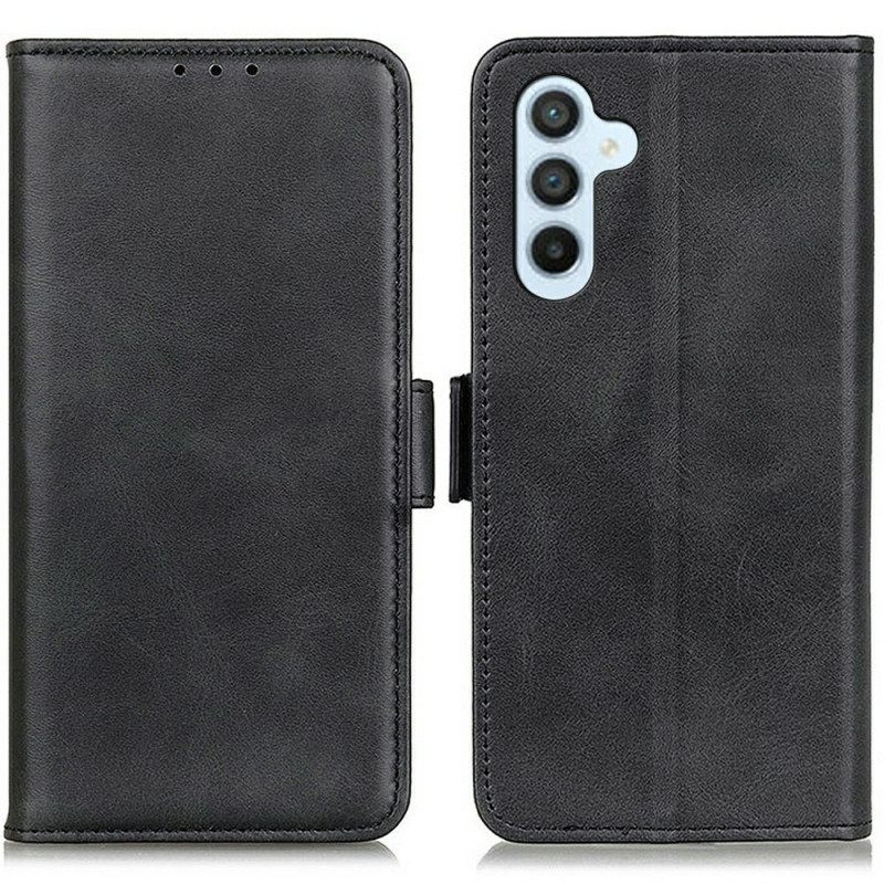 Leren Hoesje Voor Samsung Galaxy A17 4g / 5g Dubbele Sluiting