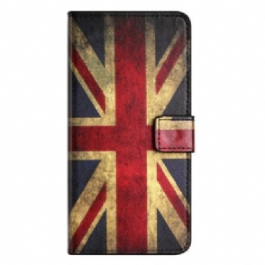 Leren Hoesje Voor Samsung Galaxy A17 4g / 5g Vintage Amerikaanse Vlag