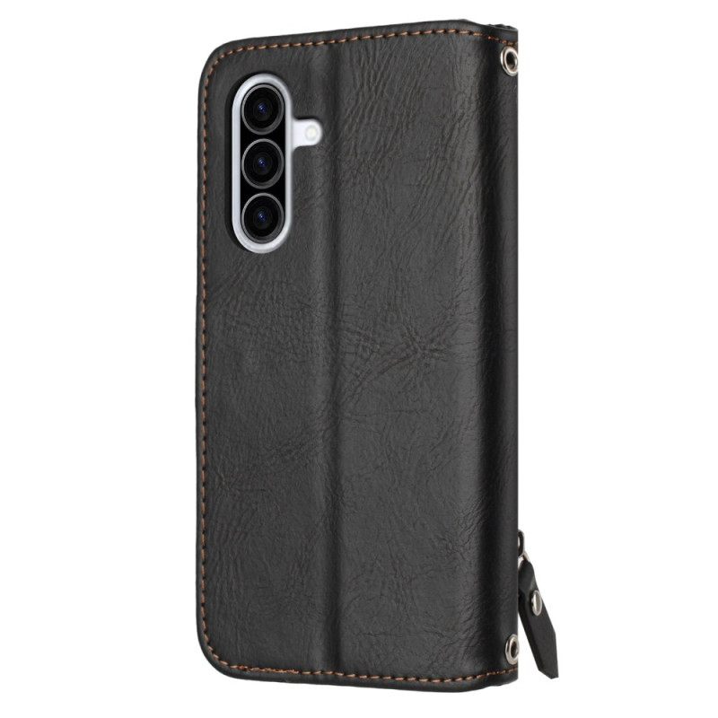 Leren Hoesje Voor Samsung Galaxy A17 4g / 5g Vintage Portemonnee