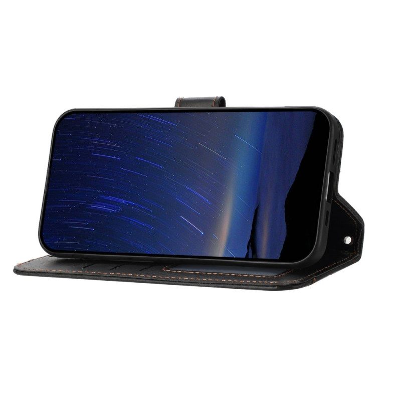 Leren Hoesje Voor Samsung Galaxy A17 4g / 5g Vintage Portemonnee