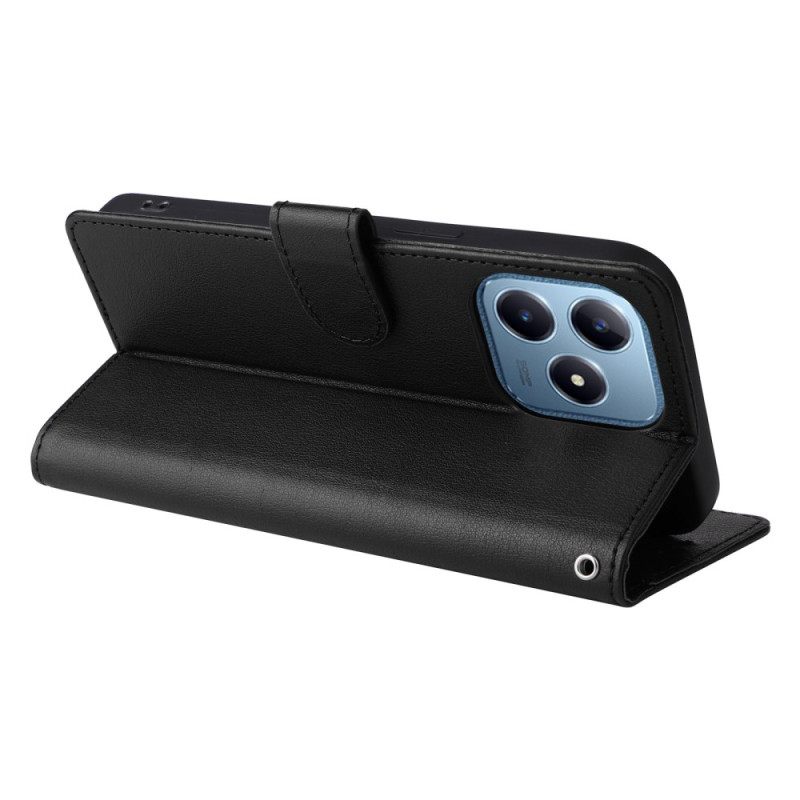 Bescherming Hoesje Realme Note 60 Effen Leerlook