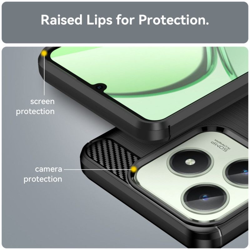 Hoesje Realme Note 60 Geborsteld Koolstofvezel