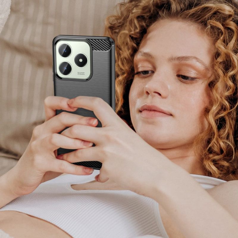 Hoesje Realme Note 60 Geborsteld Koolstofvezel