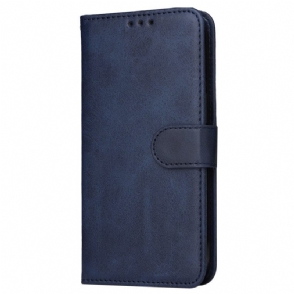 Leren Hoesje Realme Note 60 Effen Leerlook Bescherming Hoesje