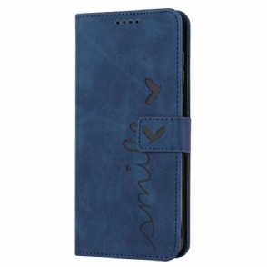 Leren Hoesje Realme Note 60 Smiley-bandje Bescherming Hoesje