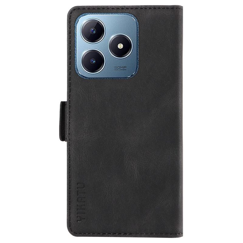 Leren Hoesje Voor Realme Note 60 Yikatu Klinknagel