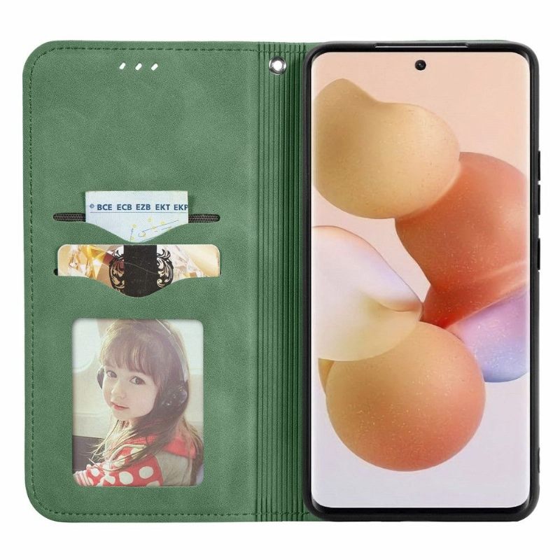 Folio-hoesje voor Xiaomi 12 Anti-fall Zakelijk Retro
