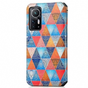 Folio-hoesje voor Xiaomi 12 Mandala Caleidoscoop