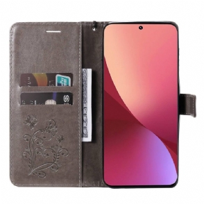 Folio-hoesje voor Xiaomi 12 Ondersteuningsfunctie Vlinders
